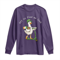 Funny Goose Christian St Patricks Day Long Sleeve Shirt Off To Find Me Lucky