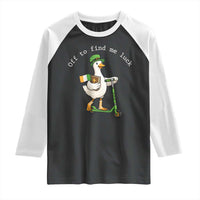 Funny Goose Christian St Patricks Day Raglan Shirt Off To Find Me Lucky