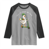 Funny Goose Christian St Patricks Day Raglan Shirt Off To Find Me Lucky