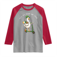 Funny Goose Christian St Patricks Day Raglan Shirt Off To Find Me Lucky