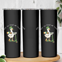 Funny Goose Christian St Patricks Day Skinny Tumbler Off To Find Me Lucky