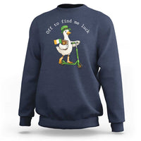 Funny Goose Christian St Patricks Day Sweatshirt Off To Find Me Lucky