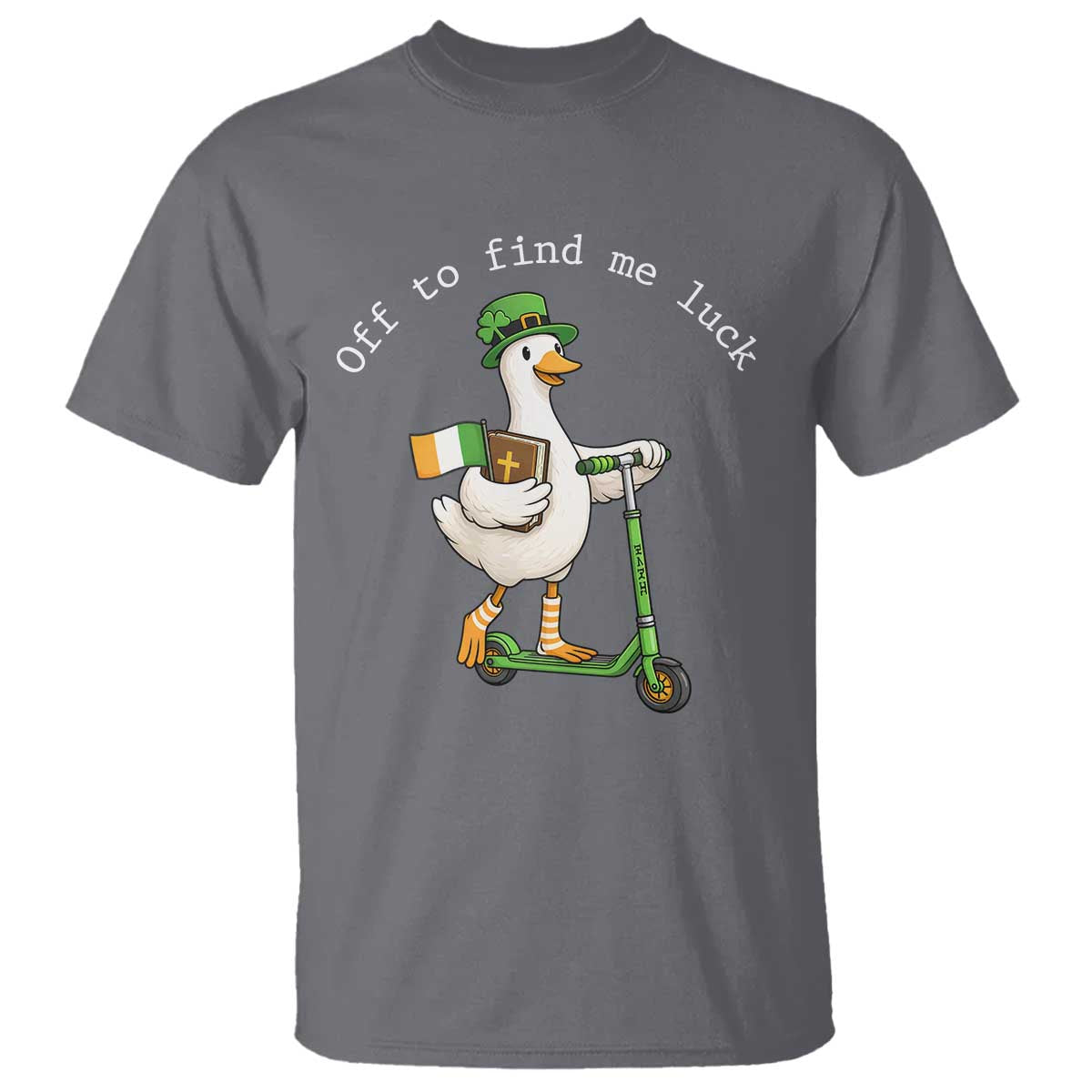 Funny Goose Christian St Patricks Day T Shirt Off To Find Me Lucky