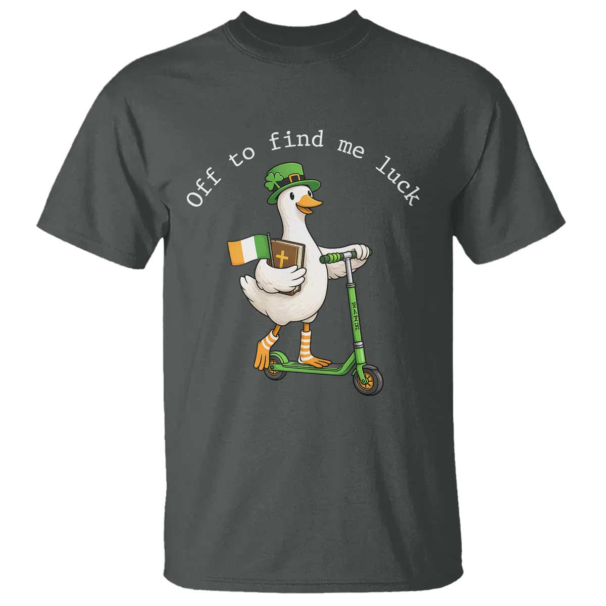 Funny Goose Christian St Patricks Day T Shirt Off To Find Me Lucky