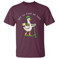 Funny Goose Christian St Patricks Day T Shirt Off To Find Me Lucky