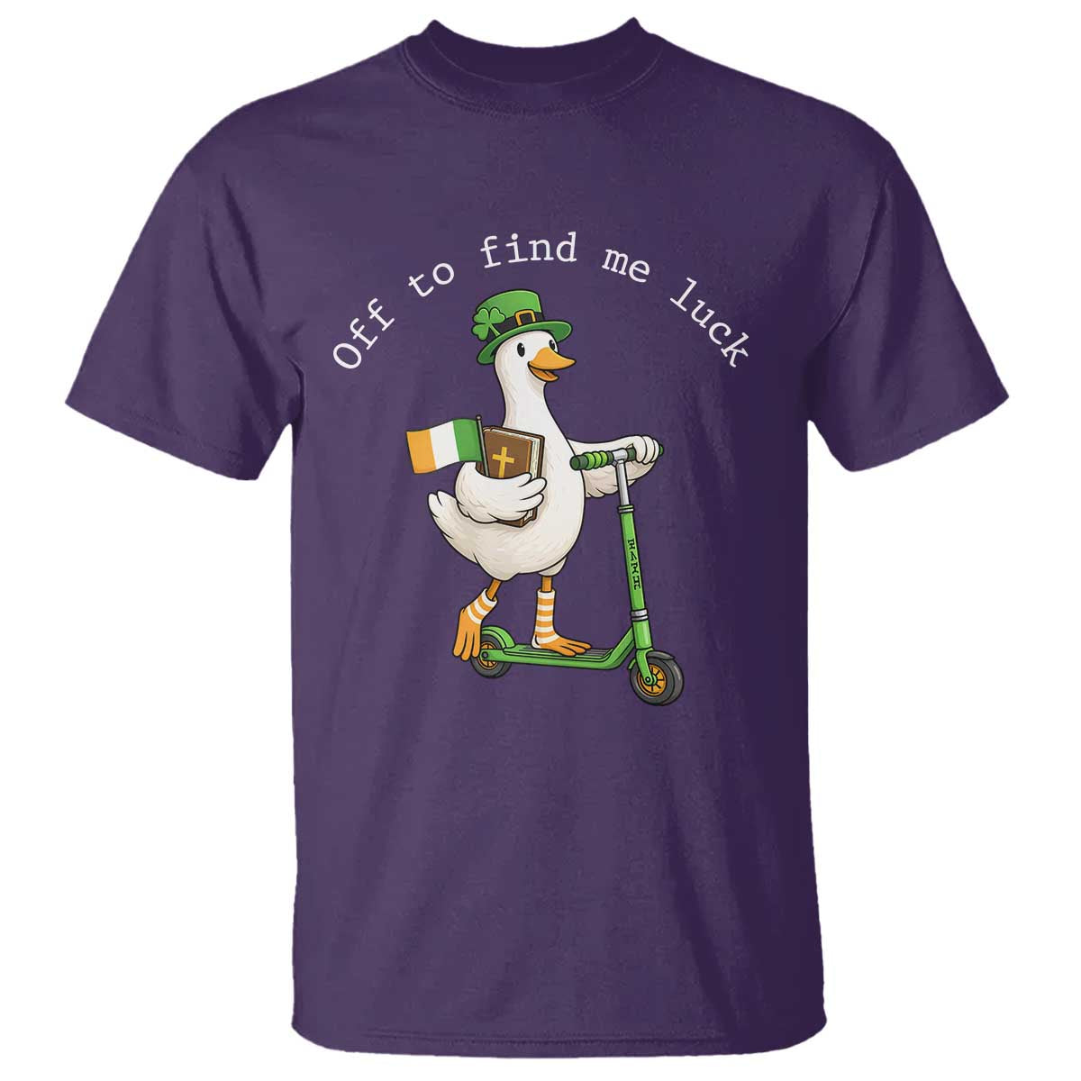 Funny Goose Christian St Patricks Day T Shirt Off To Find Me Lucky