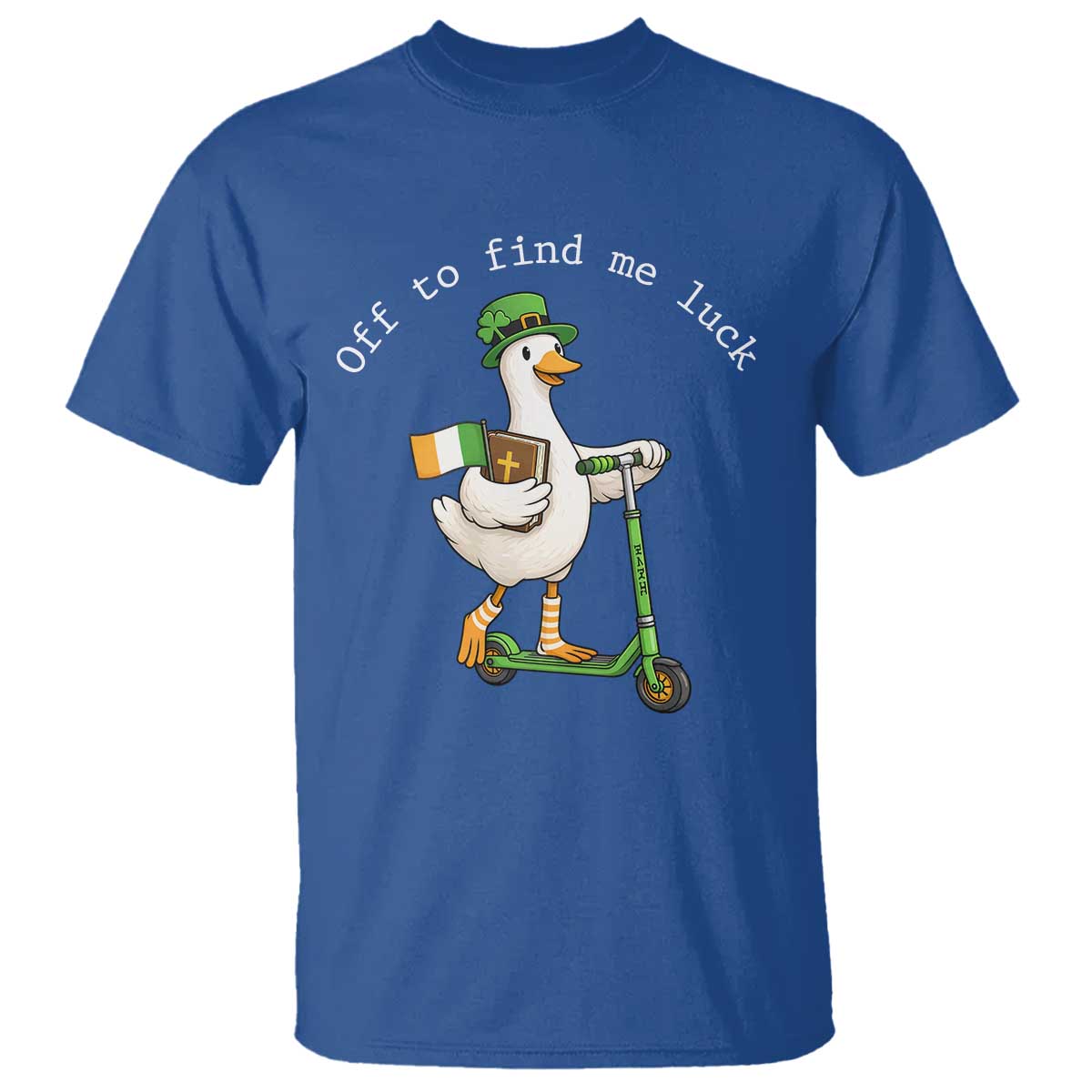 Funny Goose Christian St Patricks Day T Shirt Off To Find Me Lucky