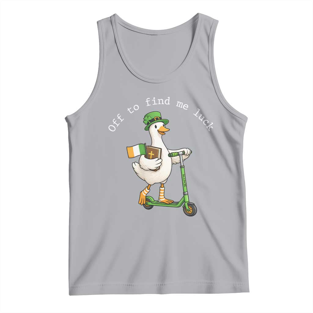 Funny Goose Christian St Patricks Day Tank Top Off To Find Me Lucky