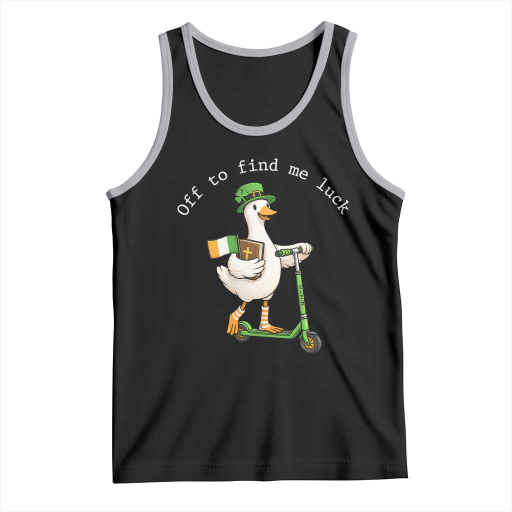 Funny Goose Christian St Patricks Day Tank Top Off To Find Me Lucky