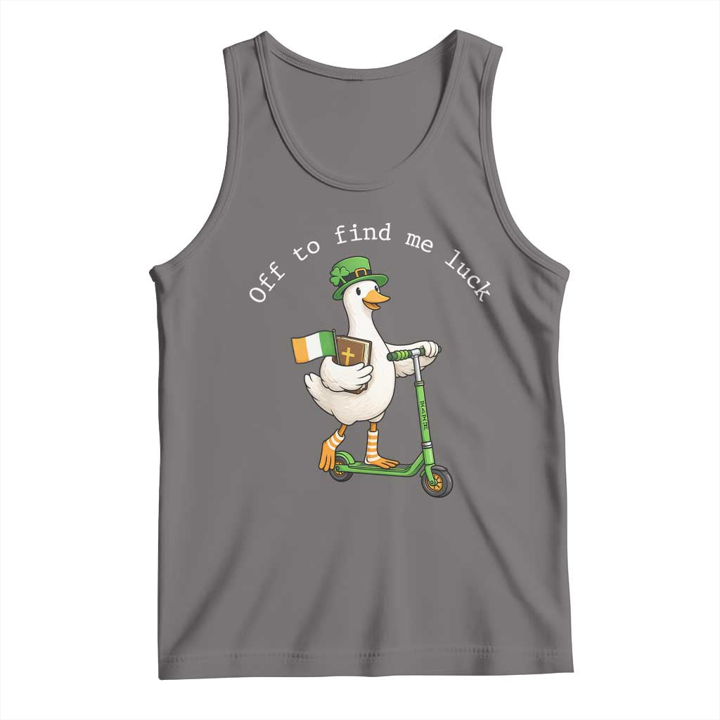 Funny Goose Christian St Patricks Day Tank Top Off To Find Me Lucky