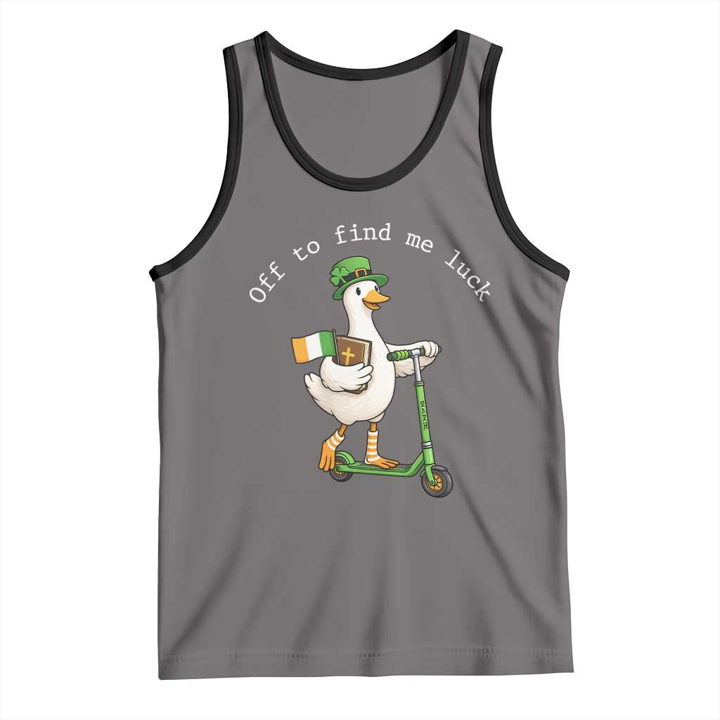 Funny Goose Christian St Patricks Day Tank Top Off To Find Me Lucky