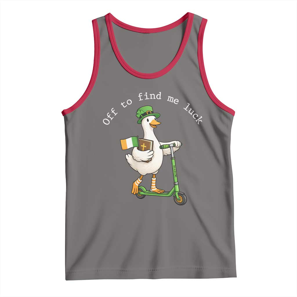 Funny Goose Christian St Patricks Day Tank Top Off To Find Me Lucky