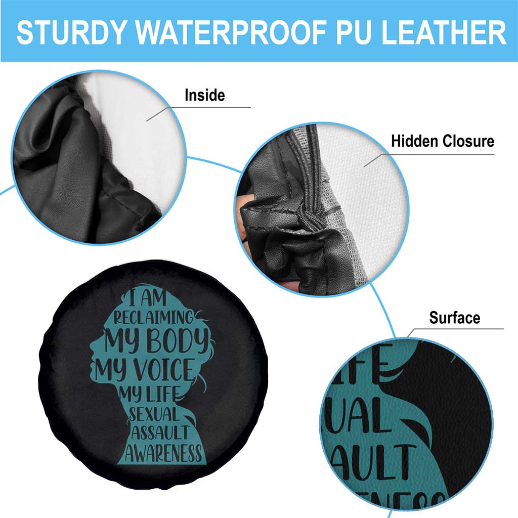Sexual Assault Awareness Spare Tire Cover Women Support Survivors