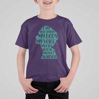 Sexual Assault Awareness T Shirt For Kid Women Support Survivors