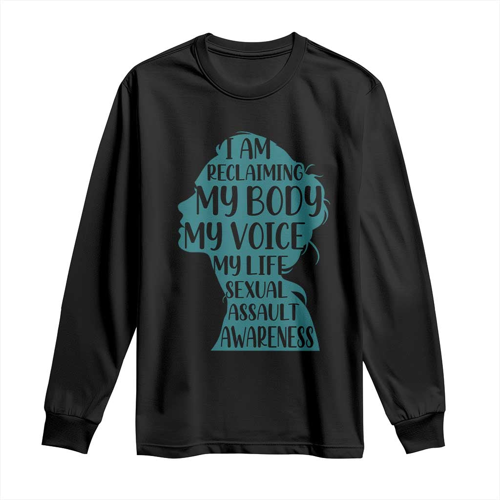 Sexual Assault Awareness Long Sleeve Shirt Women Support Survivors