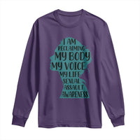 Sexual Assault Awareness Long Sleeve Shirt Women Support Survivors