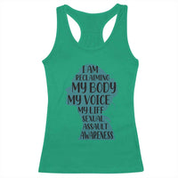 Sexual Assault Awareness Racerback Tank Top Women Support Survivors