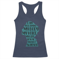 Sexual Assault Awareness Racerback Tank Top Women Support Survivors