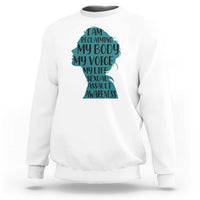 Sexual Assault Awareness Sweatshirt Women Support Survivors