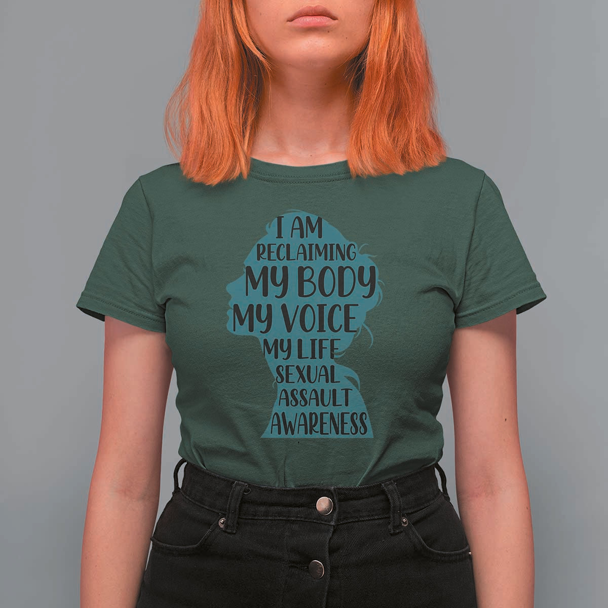 Sexual Assault Awareness T Shirt For Women Women Support Survivors
