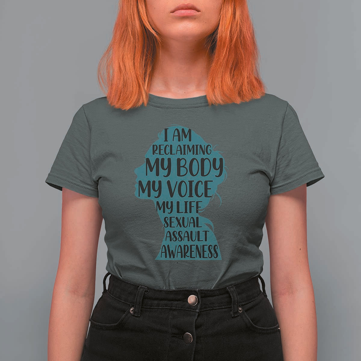 Sexual Assault Awareness T Shirt For Women Women Support Survivors