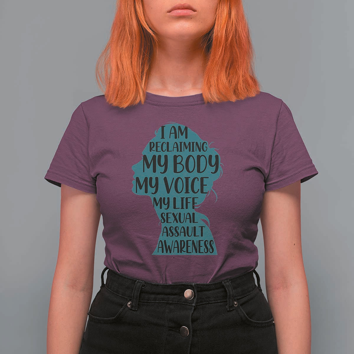 Sexual Assault Awareness T Shirt For Women Women Support Survivors