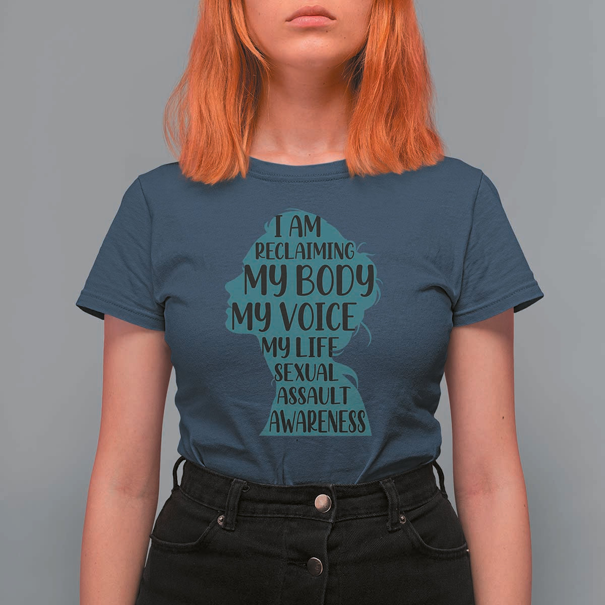 Sexual Assault Awareness T Shirt For Women Women Support Survivors