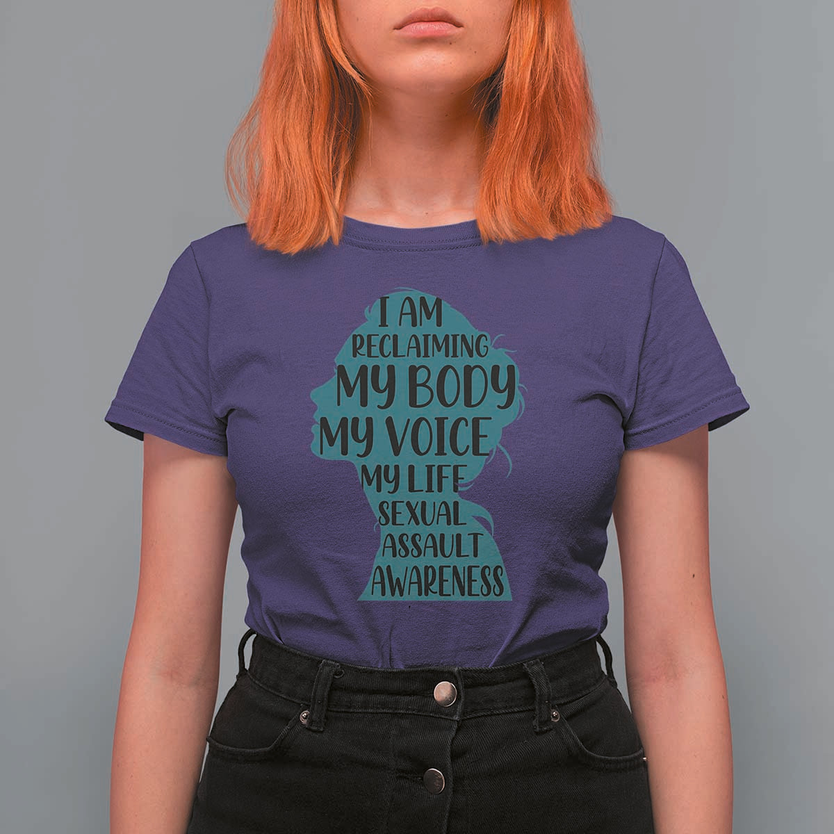 Sexual Assault Awareness T Shirt For Women Women Support Survivors