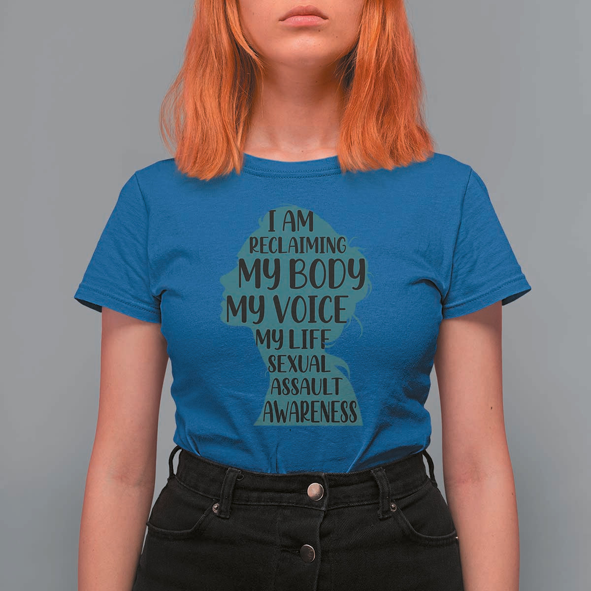 Sexual Assault Awareness T Shirt For Women Women Support Survivors