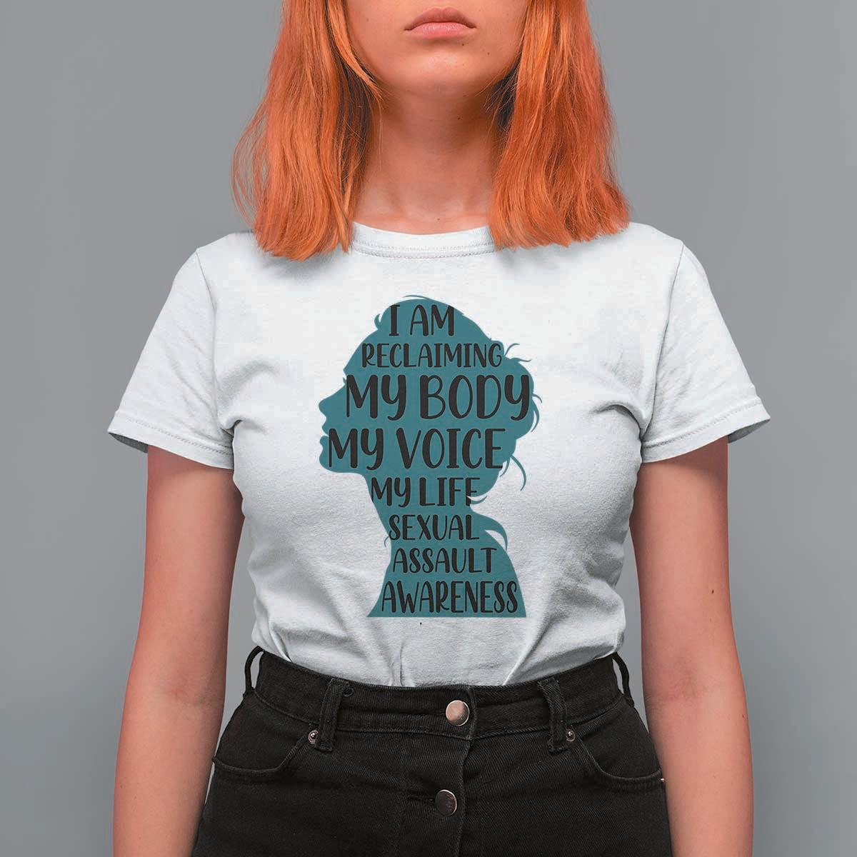 Sexual Assault Awareness T Shirt For Women Women Support Survivors