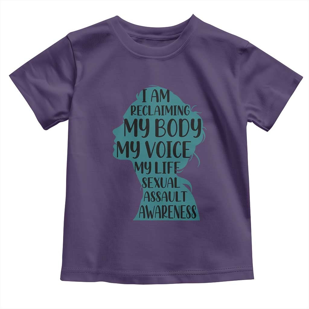 Sexual Assault Awareness Toddler T Shirt Women Support Survivors