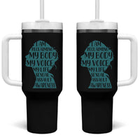 Sexual Assault Awareness Tumbler With Handle Women Support Survivors