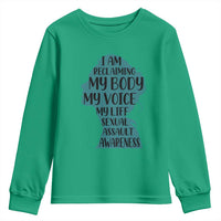 Sexual Assault Awareness Youth Sweatshirt Women Support Survivors