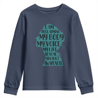 Sexual Assault Awareness Youth Sweatshirt Women Support Survivors