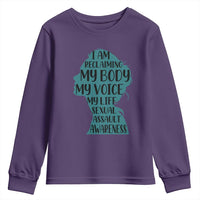 Sexual Assault Awareness Youth Sweatshirt Women Support Survivors