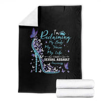 Sexual Assault Awareness Throw Blanket I Am Reclaiming My Body My Voice My Life