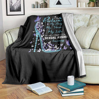 Sexual Assault Awareness Throw Blanket I Am Reclaiming My Body My Voice My Life