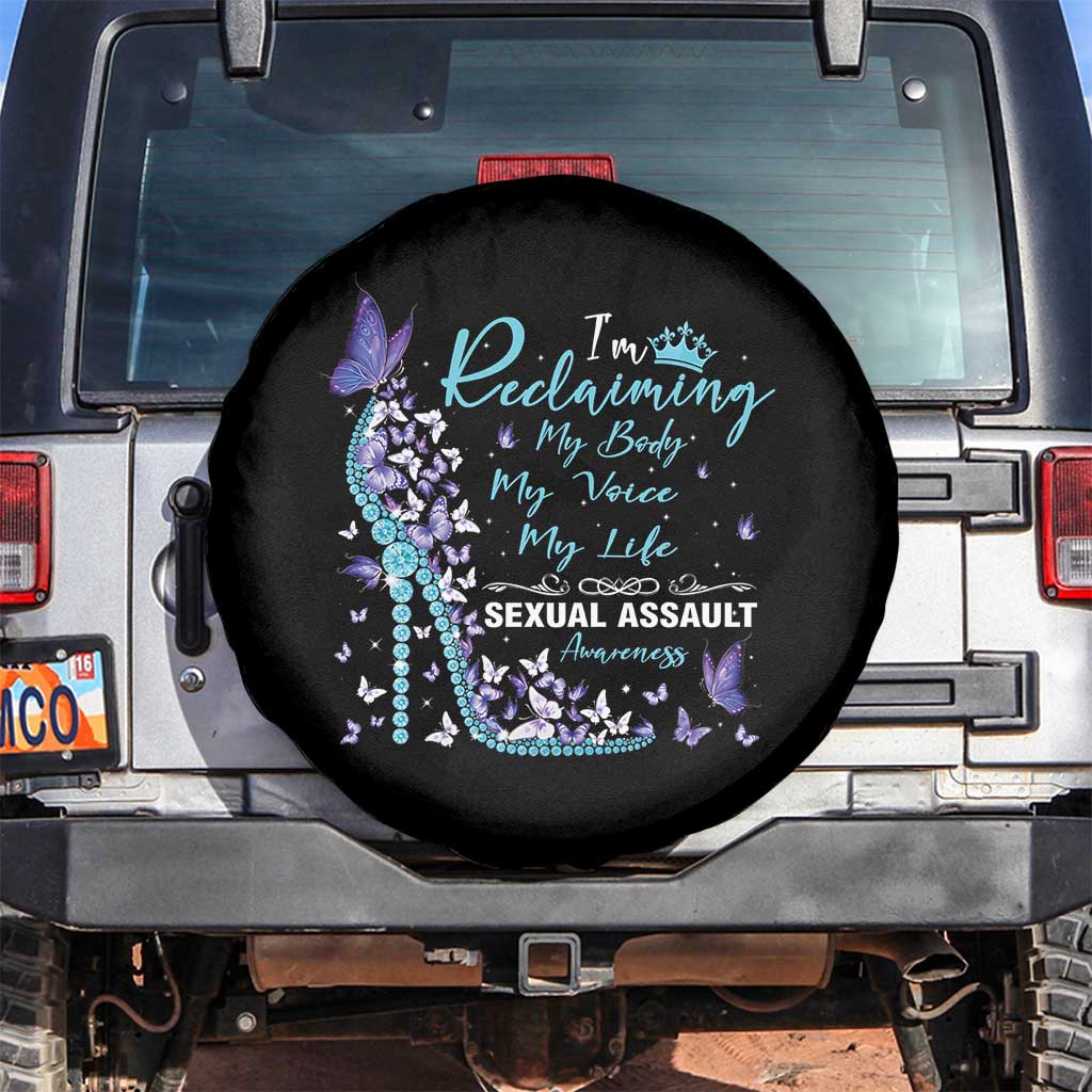 Sexual Assault Awareness Spare Tire Cover I Am Reclaiming My Body My Voice My Life
