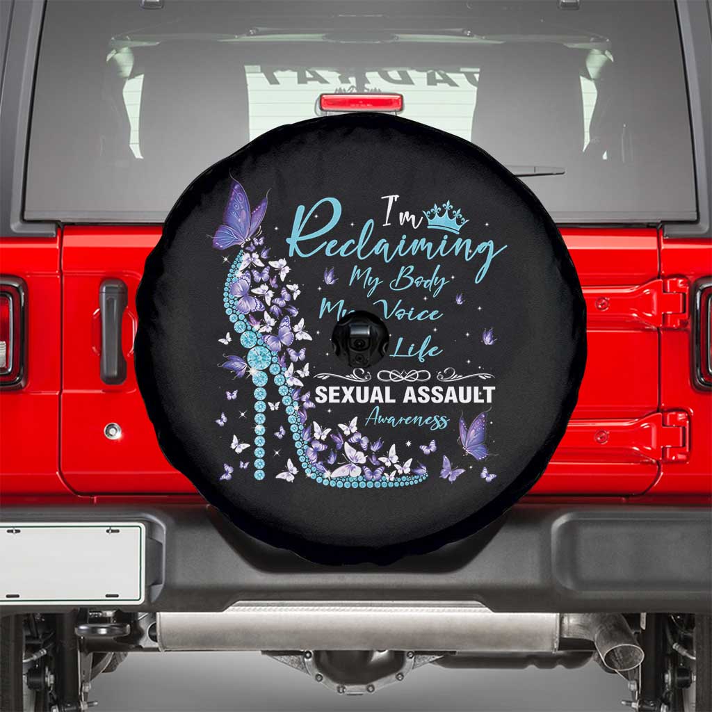 Sexual Assault Awareness Spare Tire Cover I Am Reclaiming My Body My Voice My Life