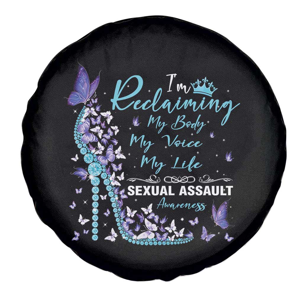 Sexual Assault Awareness Spare Tire Cover I Am Reclaiming My Body My Voice My Life