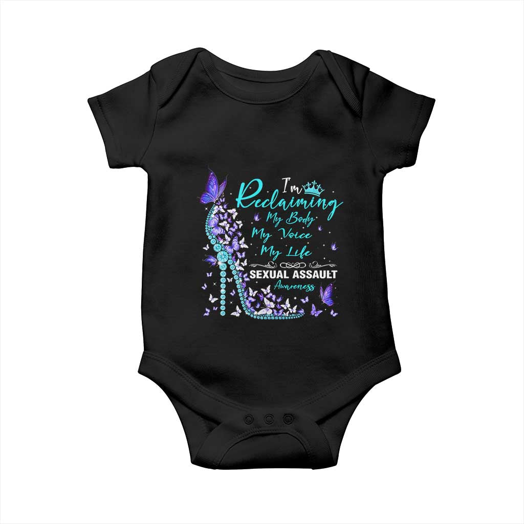 Sexual Assault Awareness Baby Onesie I Am Reclaiming My Body My Voice My Life