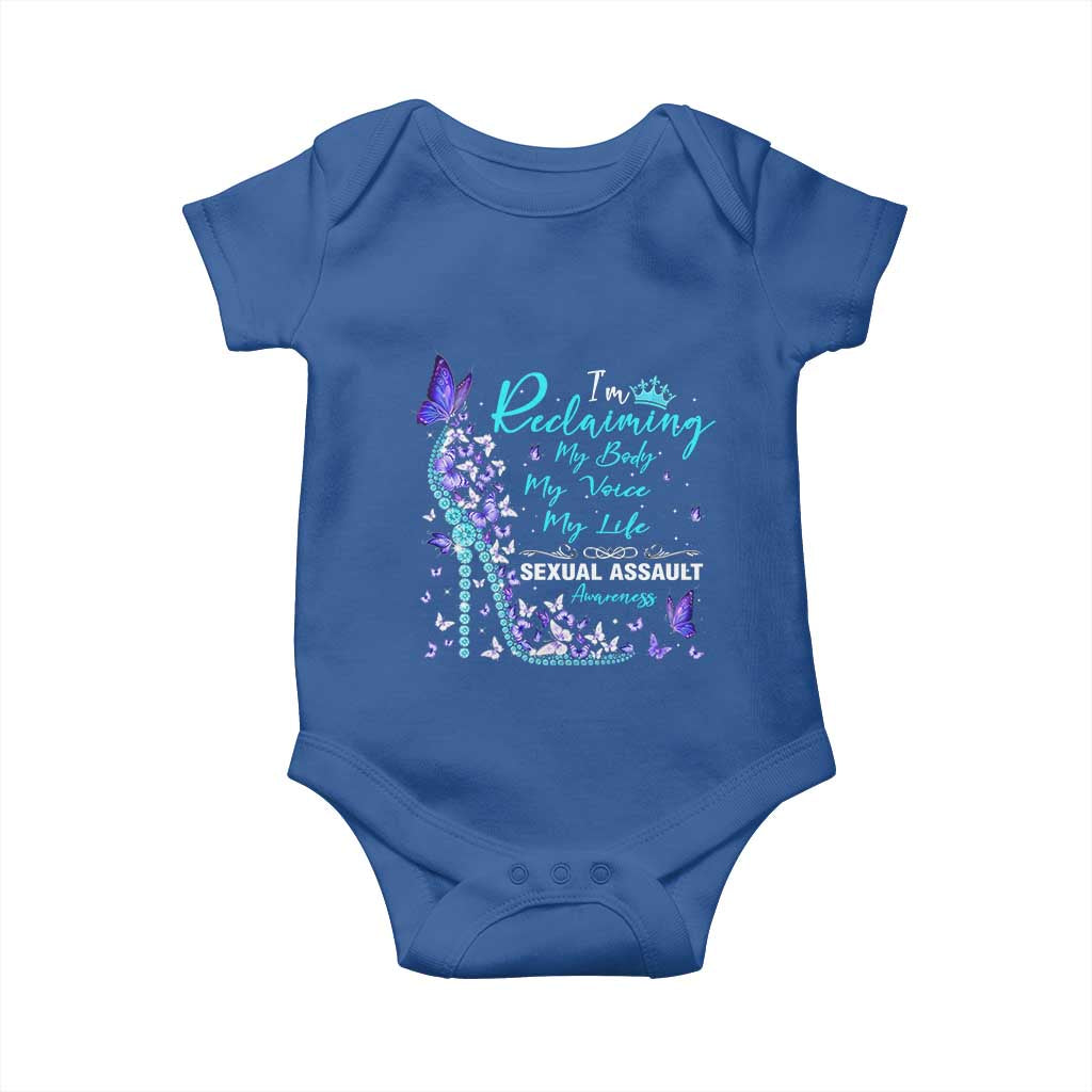 Sexual Assault Awareness Baby Onesie I Am Reclaiming My Body My Voice My Life
