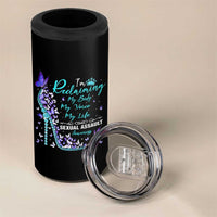 Sexual Assault Awareness 4 in 1 Can Cooler Tumbler I Am Reclaiming My Body My Voice My Life