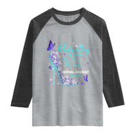 Sexual Assault Awareness Raglan Shirt I Am Reclaiming My Body My Voice My Life