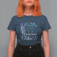 Sexual Assault Awareness T Shirt For Women I Am Reclaiming My Body My Voice My Life
