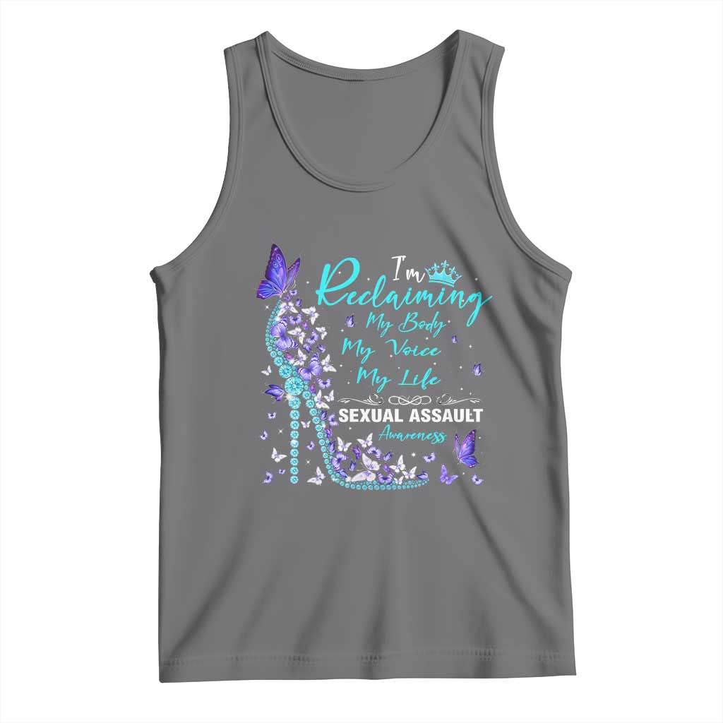 Sexual Assault Awareness Tank Top I Am Reclaiming My Body My Voice My Life