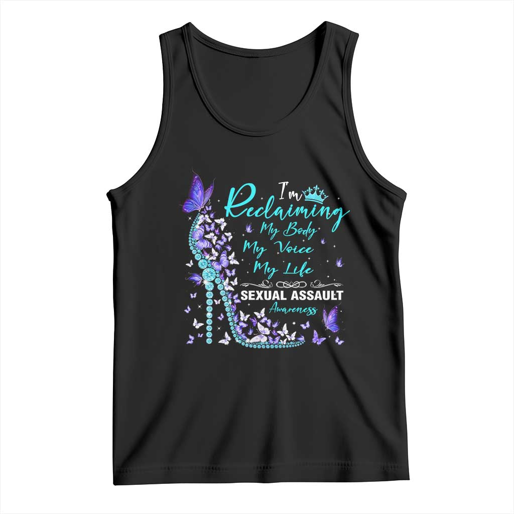 Sexual Assault Awareness Tank Top I Am Reclaiming My Body My Voice My Life