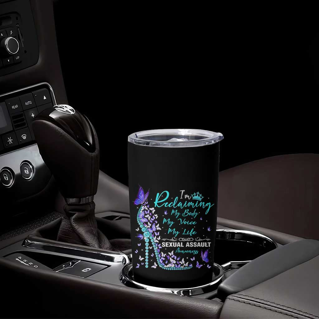 Sexual Assault Awareness Tumbler Cup I Am Reclaiming My Body My Voice My Life