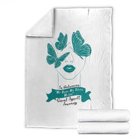 Sexual Assault Awareness Month Throw Blanket I Am Reclaiming My Body My Voice My Life