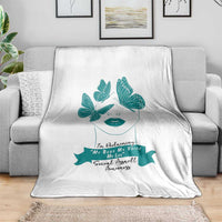 Sexual Assault Awareness Month Throw Blanket I Am Reclaiming My Body My Voice My Life
